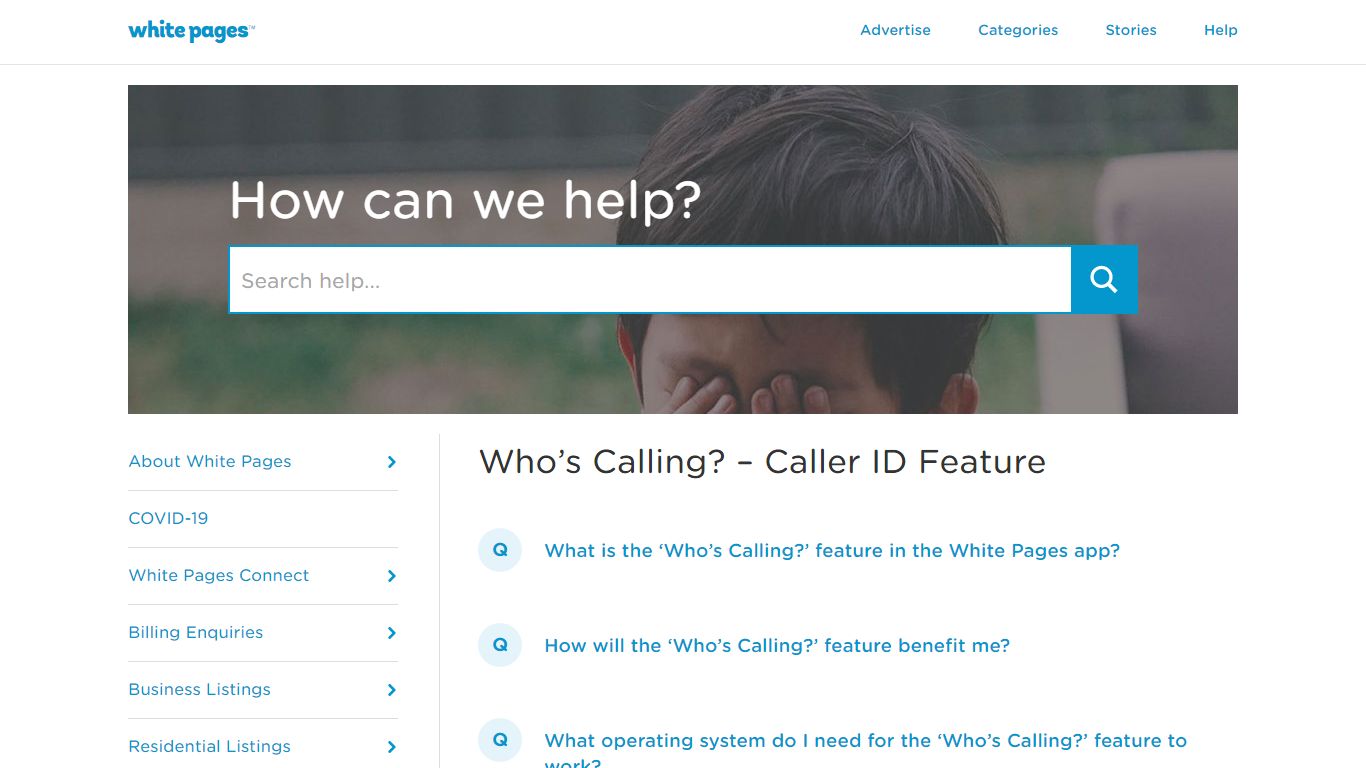 Who's Calling? | White Pages Help
